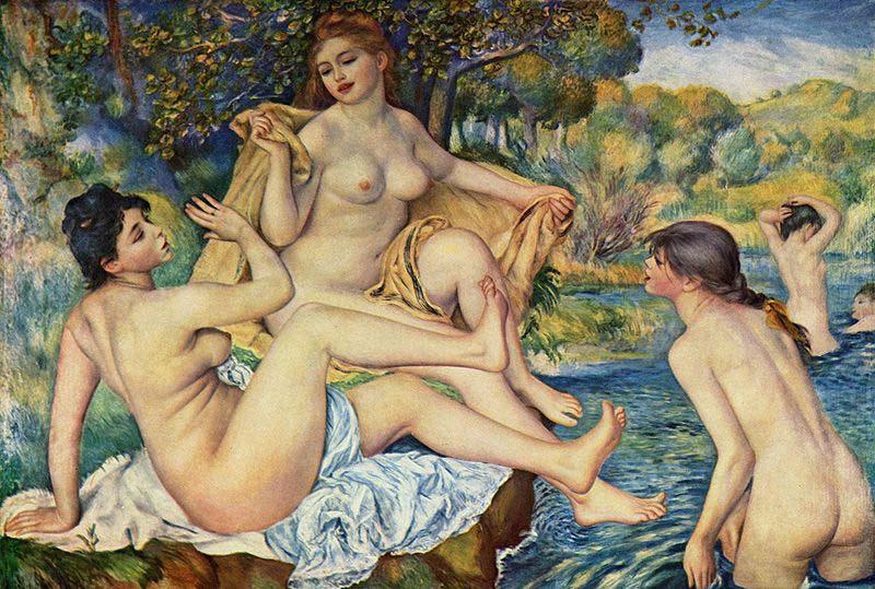 Pierre-Auguste Renoir The Large Bathers, oil painting image